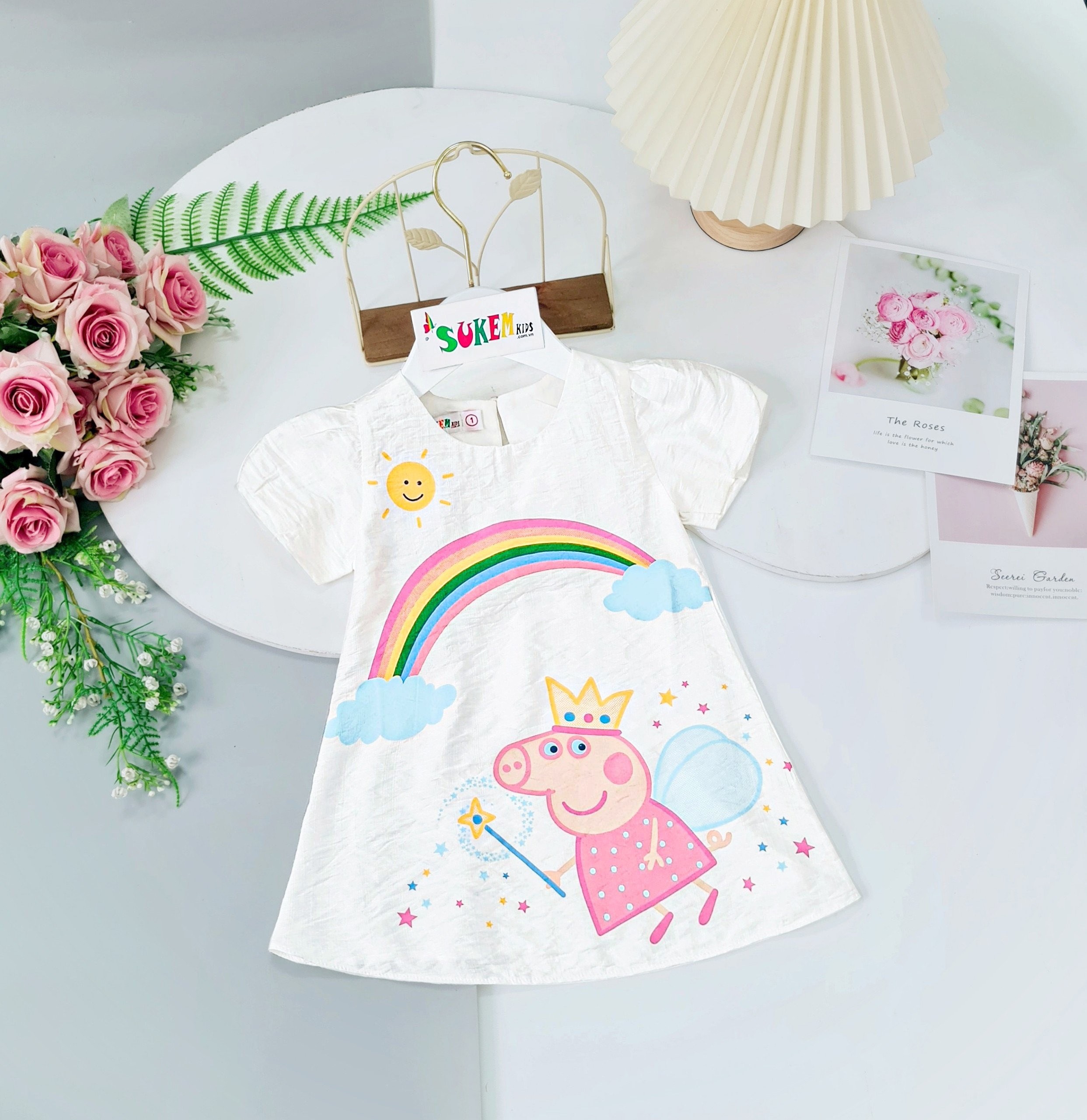 Đầm heo Peppa trắng