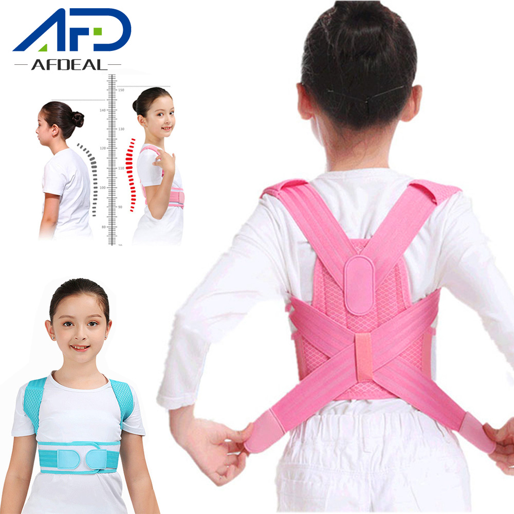 Trẻ em có thể điều chỉnh tư thế Chỉnh sửa lưng Đai hỗ trợ trẻ em Thắt lưng Vai thắt lưng Áo nịt chỉnh hình cho trẻ em Cột sống lưng Thắt lưng Nẹp vai Sức khỏe