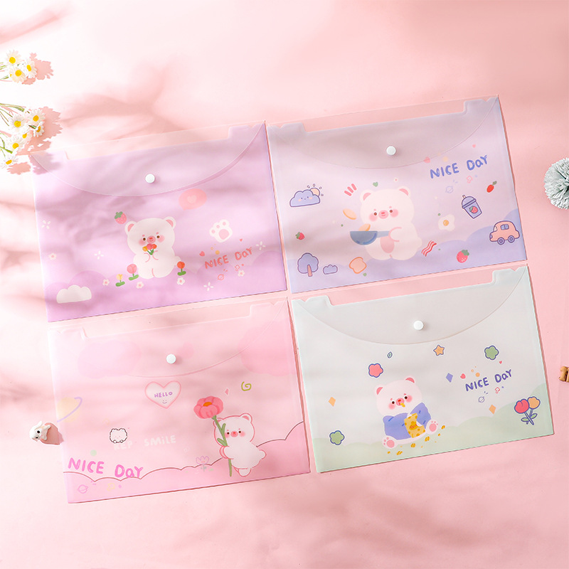 Bìa nút a4, bìa nút đựng hồ sơ chống nước giá rẻ dễ thương, cute