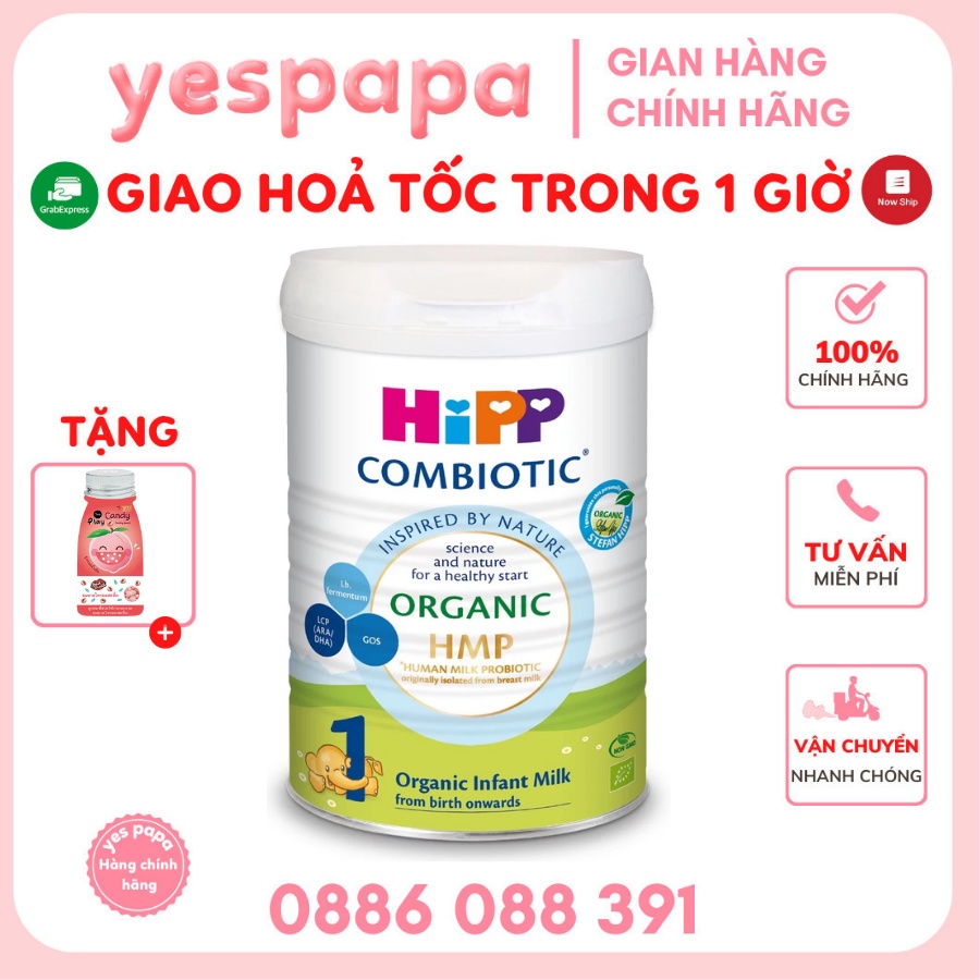 Sữa bột dinh dưỡng HiPP 1 Combiotic Organic 800g