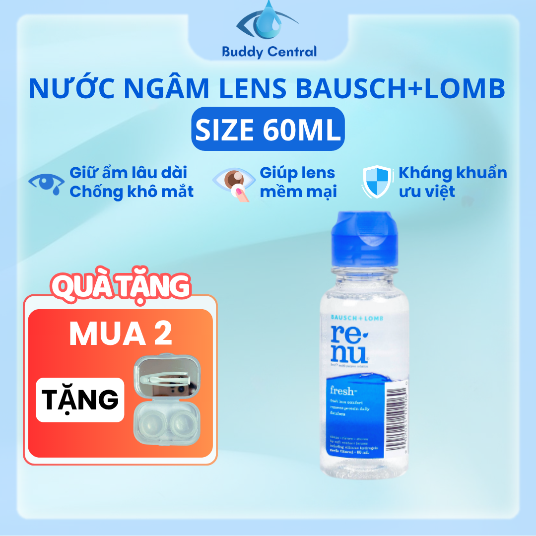 Nước ngâm lens Renu 60ml - Bausch & Lomb - USA - Buddy Central