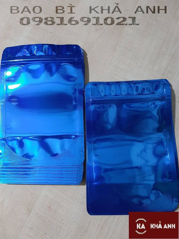 1kg Túi Zip Xanh Dương Đựng các loại hạt khô - Bao Bì Khả Anh