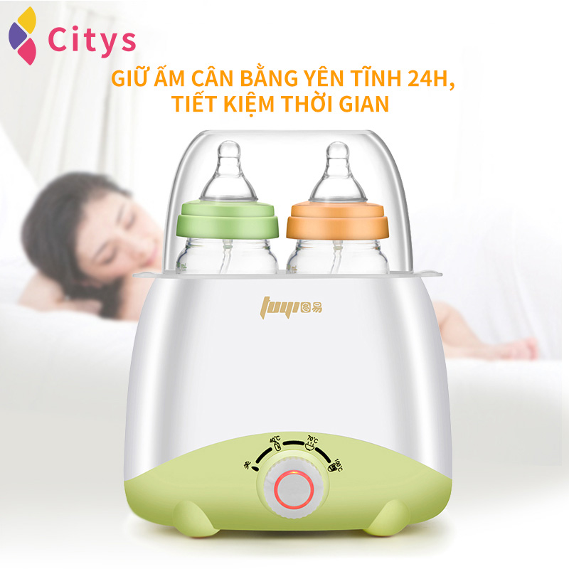 Máy hâm sữa tự động cân bằng nhiệt, máy hâm sữa và thức ăn dặm, máy tiệt trùng bình sữa, hâm nóng và tiệt trùng 2 in 1