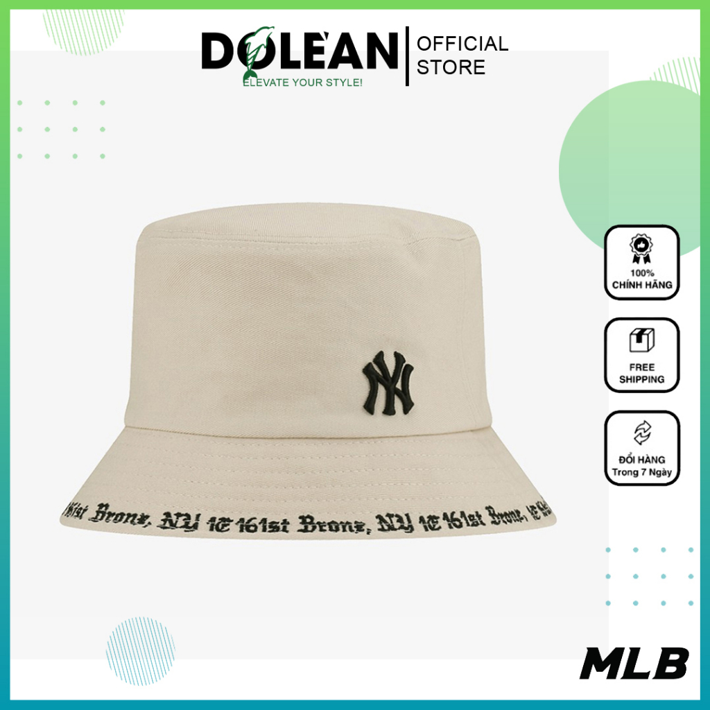 Mũ Nón Bucket NY MLB Chóp Phẳng Họa Tiết Thêu Vành Cực Đẹp Vải Poly  Cotton Thoảng Mái Cho Người Đội NEW TREND  Lazadavn