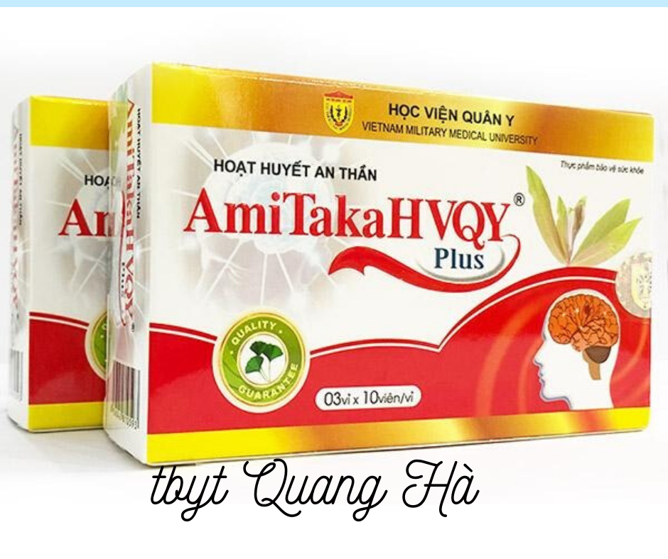 Hoạt Huyết An Thần AmiTaka Plus HVQY ngủ ngon hơn, tăng cường sức khoẻ trí não