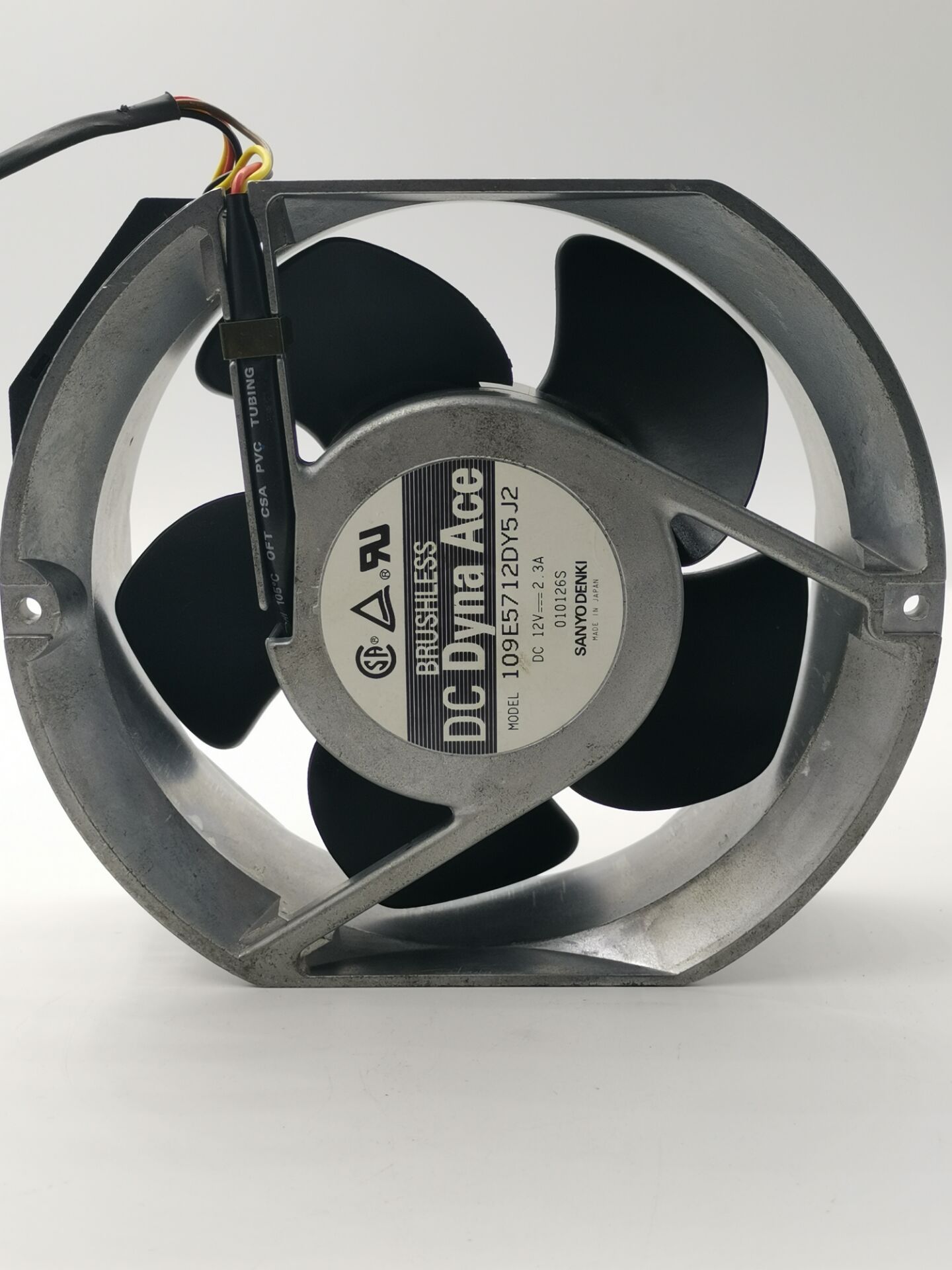 Sanyo, Nhật Bản  17251 17CM  12V 2.3A Quạt Khung Nhôm Lượng Gió Lớn Bạo Lực 109E5712DY5J210.23