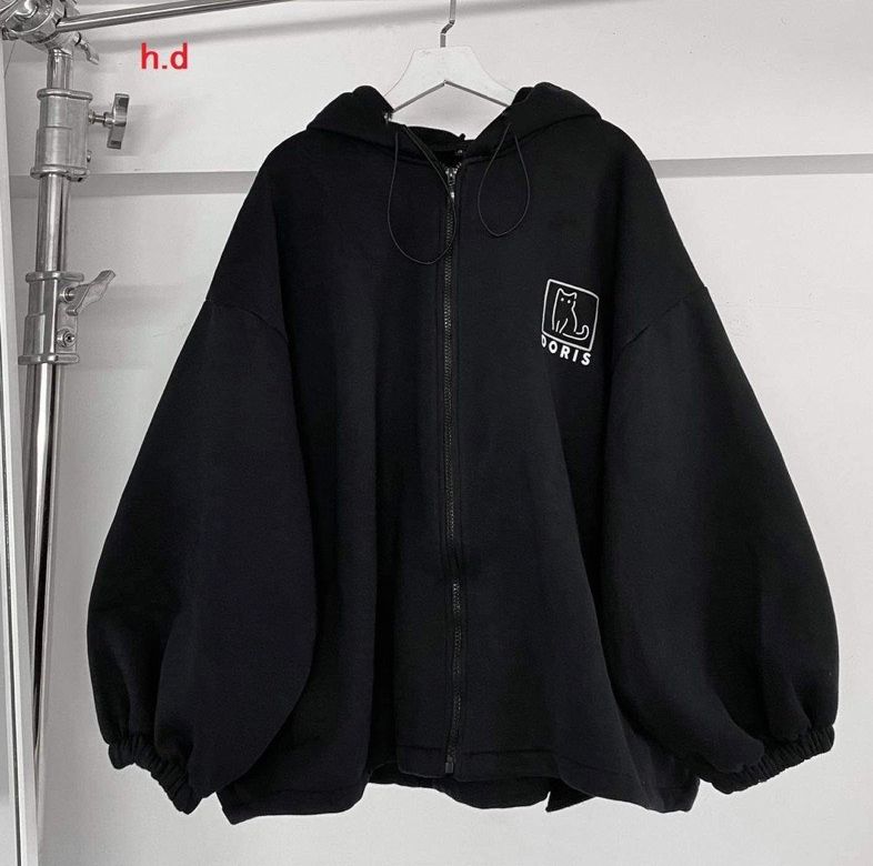 Áo Khoác Nỉ Khóa Zip Oversize LOGO Mèo - Hoodie Dáng Thụng Form Rộng Dài Tay, Kiểu Dáng Basic, thiết kế trẻ trung H6989