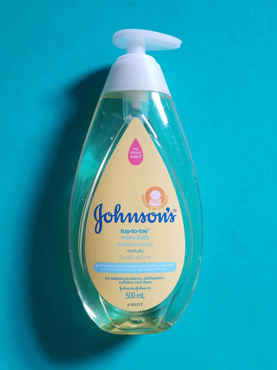 Sữa tắm gội toàn thân johnson baby top to toe 500ml