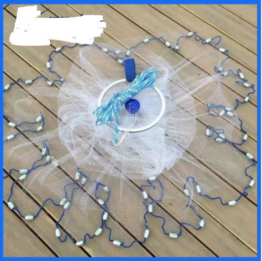 Chài Bắt Cá Rút Cước Đĩa Bay Nhỏ, Chài Cước, Chài cước Thái lan giá rẻ cao cấp, chất liệu cao cấp , Độ Bền cao