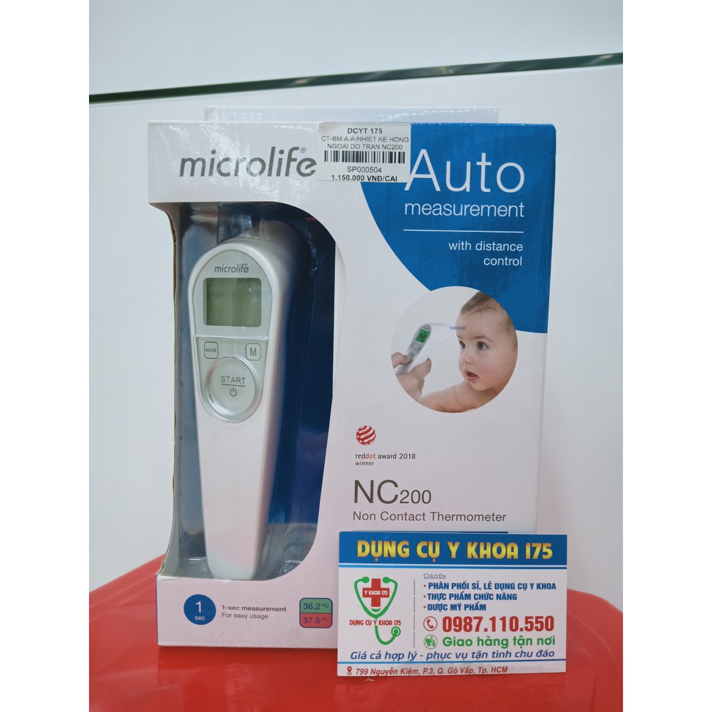 Nhiệt kế điện tử hồng ngoại Microlife NC200