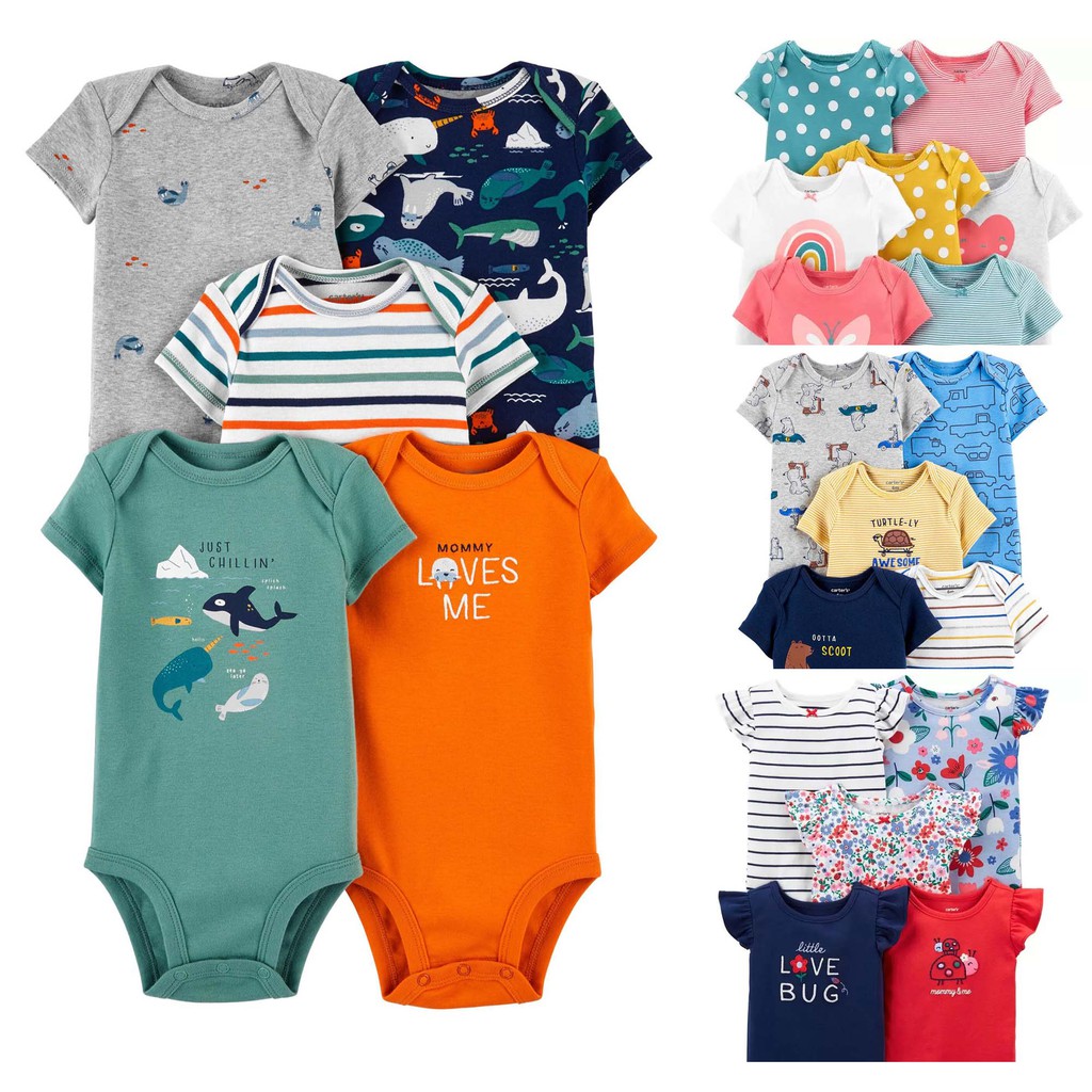 Set 5 body carter ngắn tay