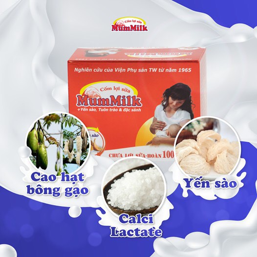 Cốm lợi sữa mummilk yến sào phụ sản tw - sữa mẹ đặc mát thơm