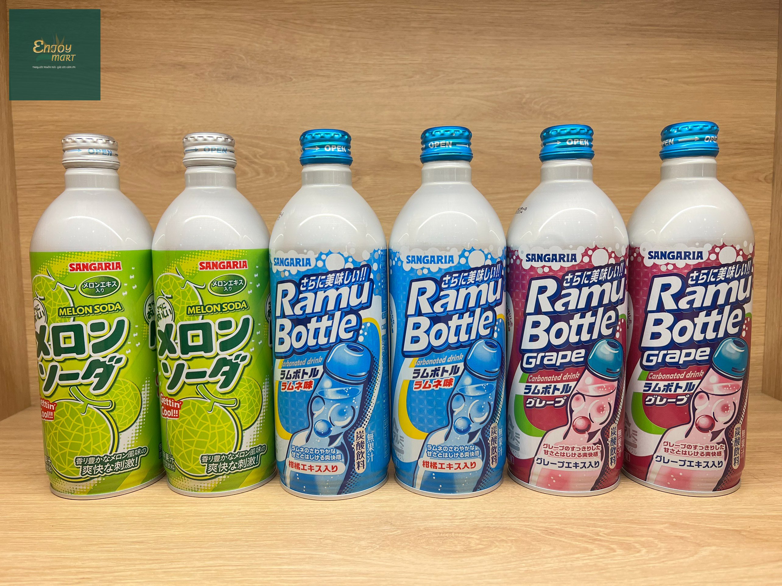 Nước ngọt có ga sangaria ramu soda nhật bản 500ml
