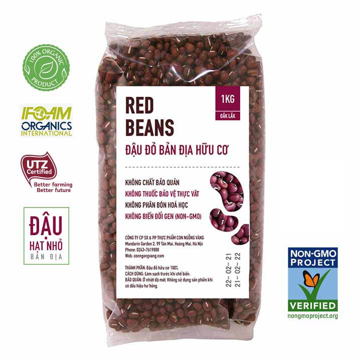 Đậu đỏ bản địa hữu cơ 1kg