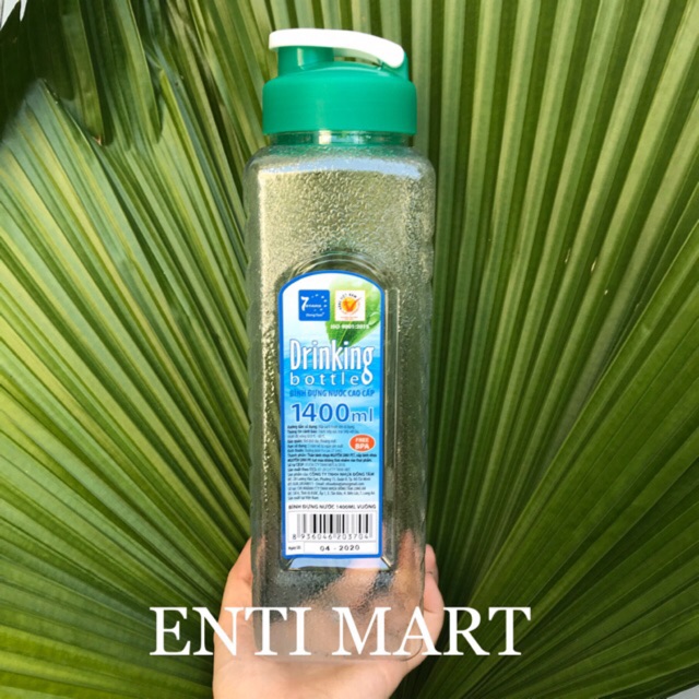 Bình đựng nước cao cấp 1.4 lít, chất lượng đảm bảo an toàn đến sức khỏe người sử dụng, cam kết hàng đúng mô tả