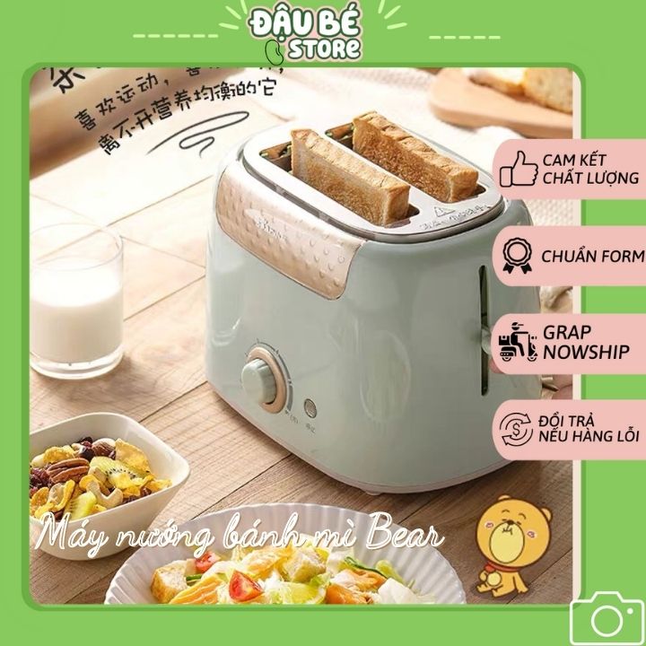 Máy nướng bánh mì bear chính hãng dsl-601 - kẹp nướng làm bánh mỳ sandwich / waffle / bánh quế, daube - mnb002