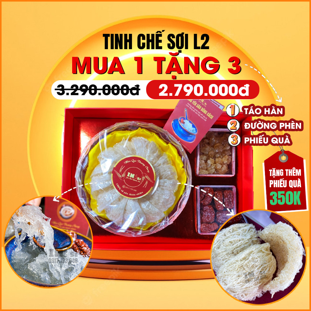 100g tổ yến sào tinh chế sợi dài ngắn nha trang loại 2 - yến sào khánh hòa cao cấp - yến sào inest