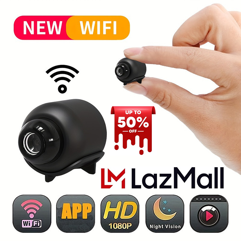Siêu Mini Freeship MAX Chính Hãng LazMall Sale Sốc 50% Camera mini siêu nhỏ Camera mini Camera Siêu 