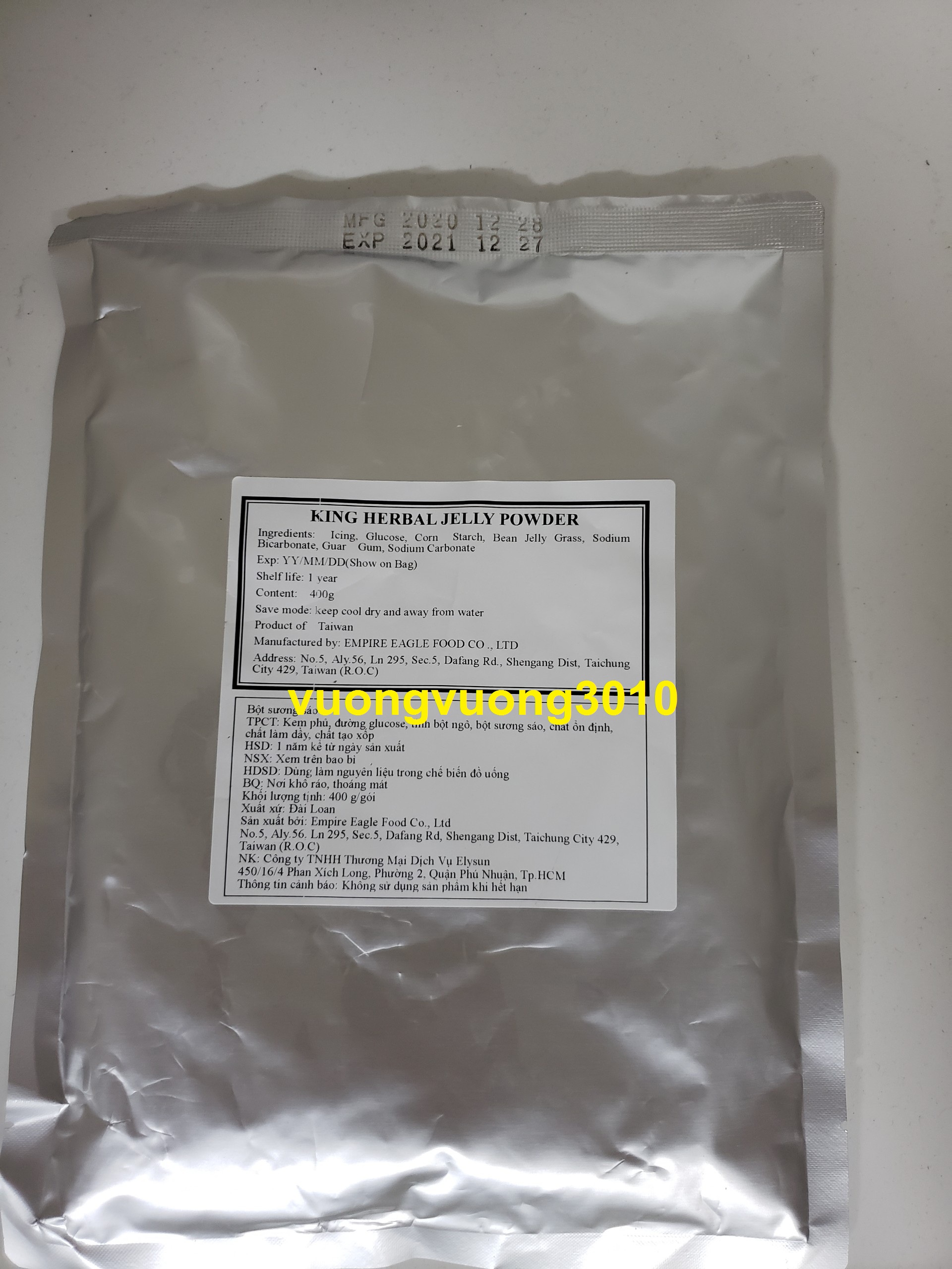 Bột sương sáo đài loan 400gr