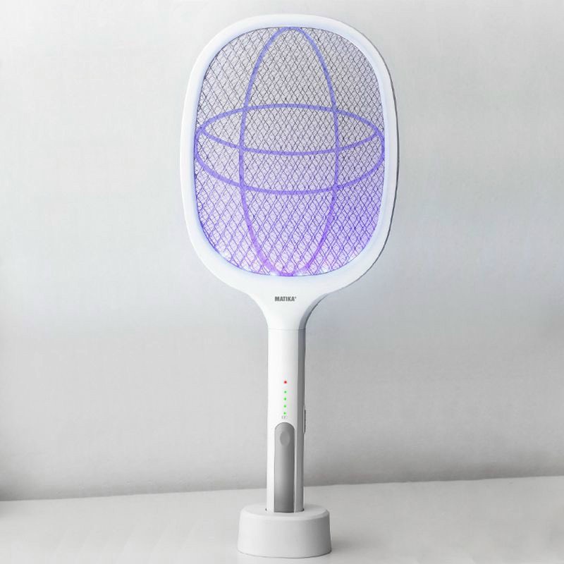 Vợt muỗi điện Matika MTK-MQ21 tính năng bắt muỗi hiện đại 2 in1 tự bắt muỗi bảo hành 12 tháng - Dự kiến giao 24/6