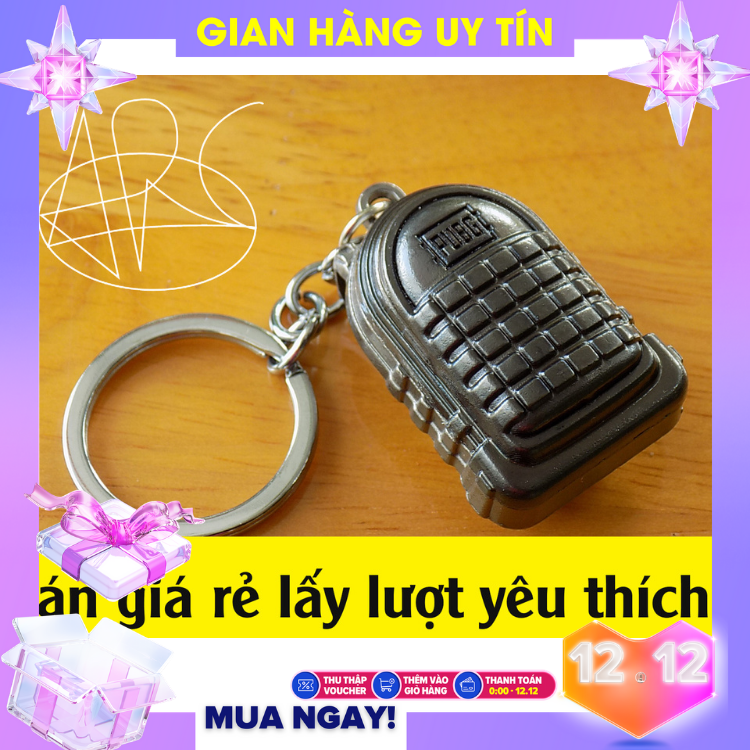 Mô hình game PUBG - Balo 3 PUBG - Hình thật giá chất pupg