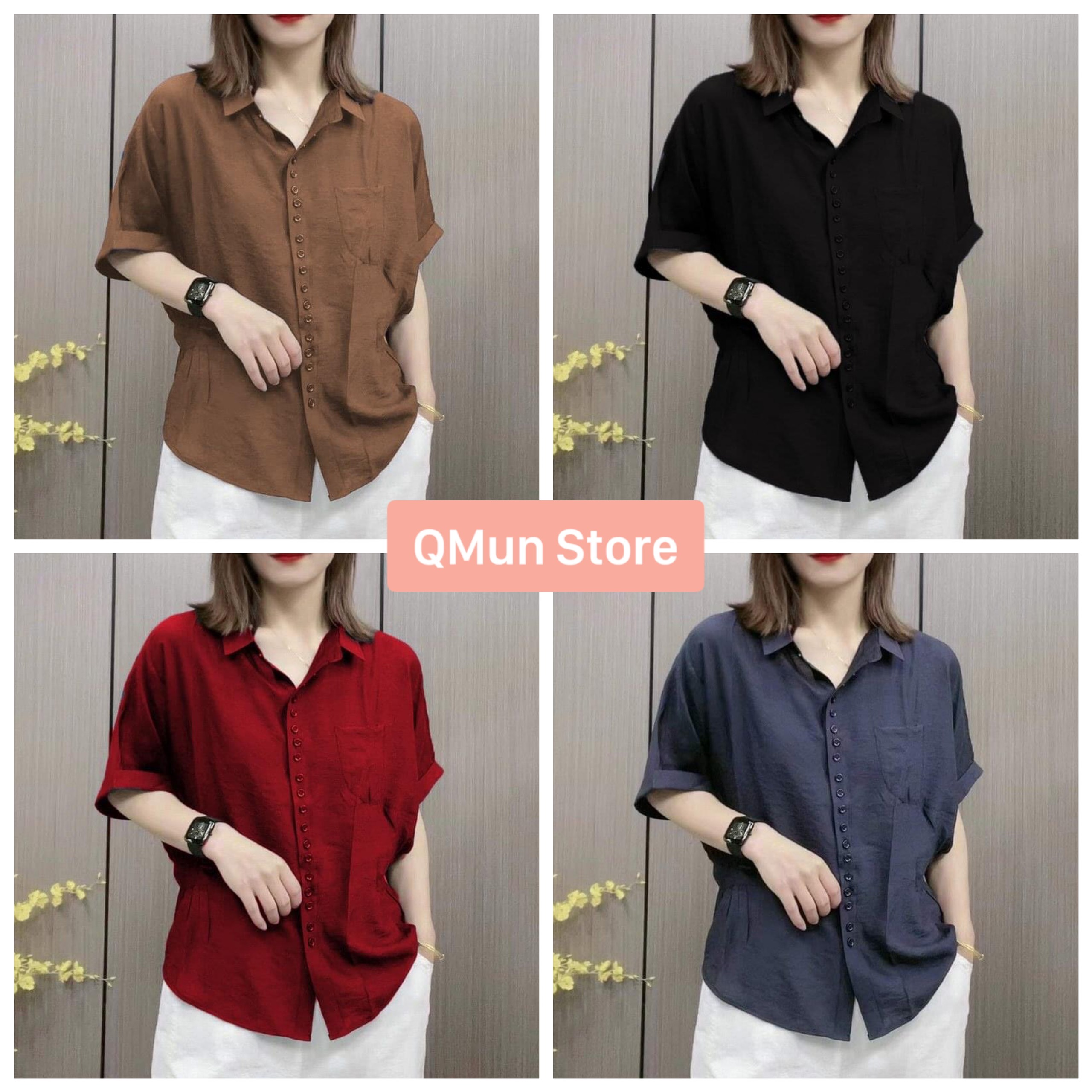 Áo Sơ Mi Cánh Rơi Dáng Rộng Mặc Đi Làm, Đi Chơi - SMNK