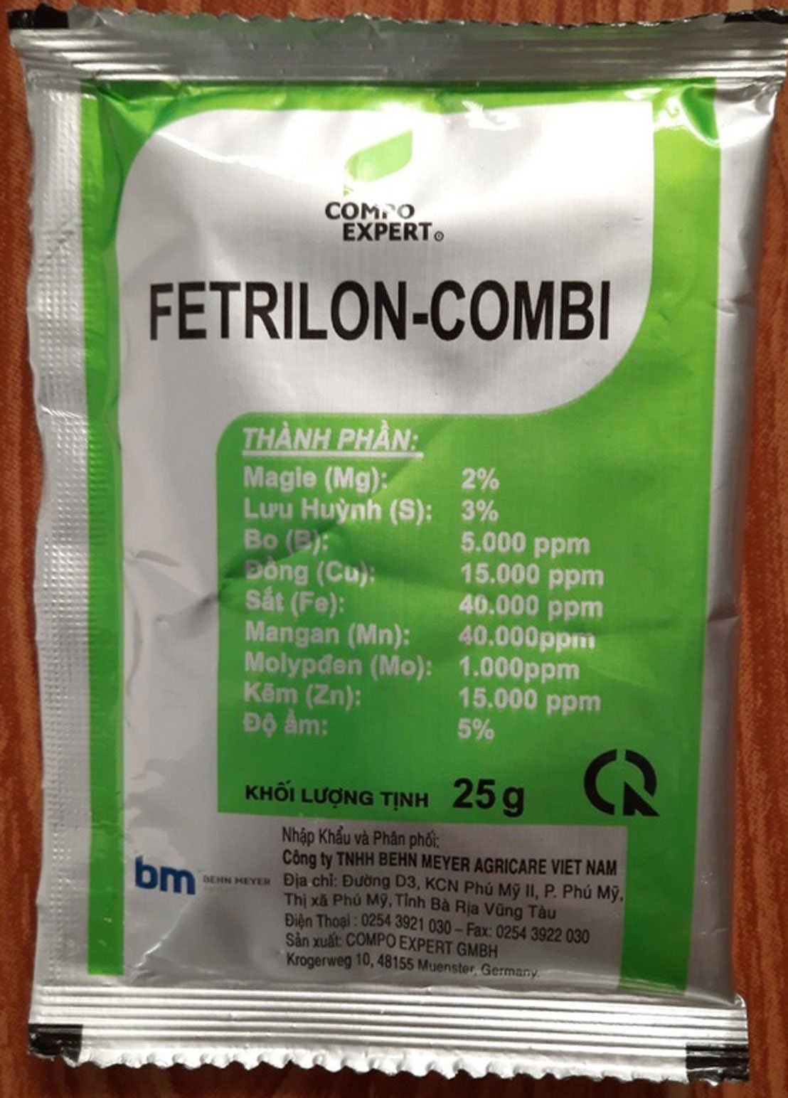 Phân bón lá trung vi lượng fetrilon-combi gói 25g nhập khẩu đức)