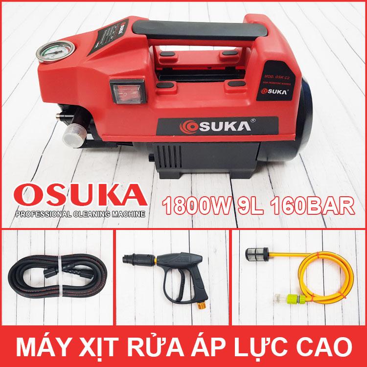 Máy xịt rửa xe áp lực cao 220V 1.8KW SUKA