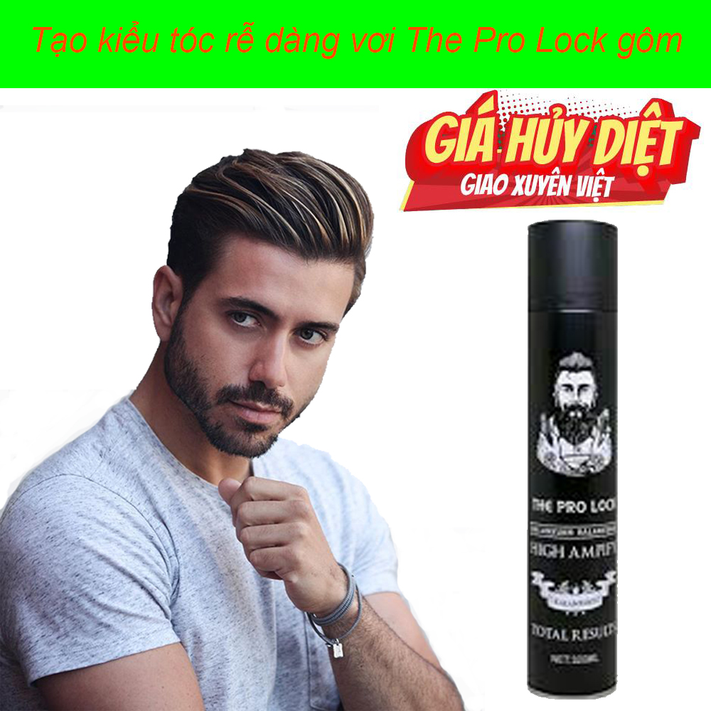 Gôm Xịt Tóc, Gôm Xịt Tóc The Pro Lock,  Keo Xịt Giữ Nếp Tóc, Giữ form cho tóc dễ dàng và cực lâu , Dễ dàng sử dụng, Kéo dài thời gian giữ nếp cho mái tóc, Dễ dàng gội rửa giúp dưỡng và bảo vệ tóc! GIẢM GIÁ -50% HÔM NAY
