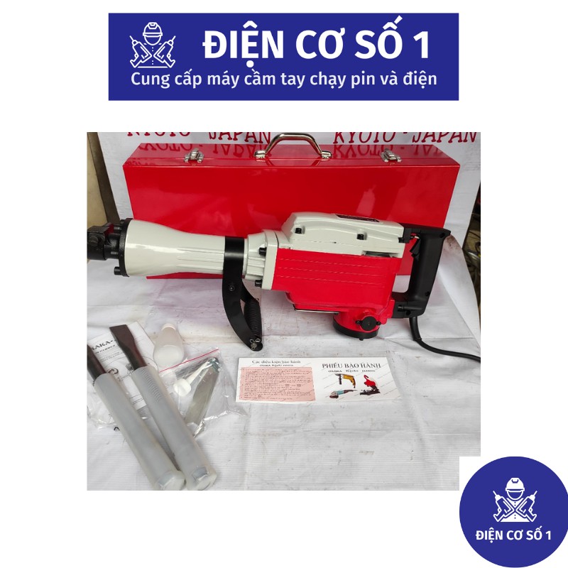 Máy đục bê tông 30 ly OSAKA PH65 công suất1.350W kết cấu máy chắc chắn, chịu lực cực tốt giúp khoan đục bê tông hiệu quả của shop Điện cơ số 1