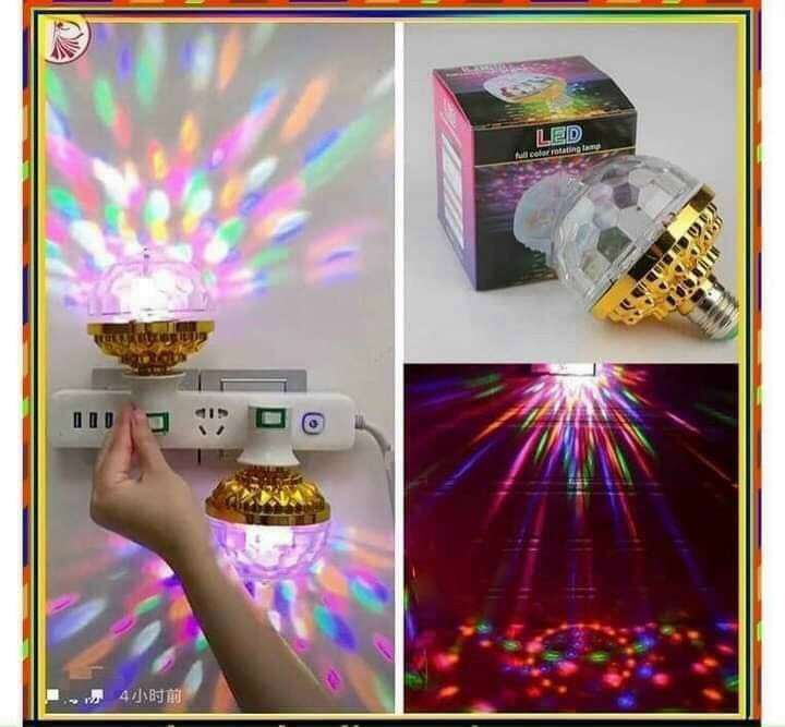 Đèn Led Xoay 7 Màu đèn chớp 7 màu vũ điệu sôi động đèn trang trí đèn Led karaoke đèn Led vũ trường giá rẻ.