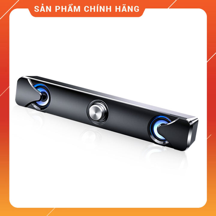 Loa thanh siêu trầm gaming soundbar để bàn sada v110 có đèn led xanh công suất lớn dùng cho máy vi tính pc, laptop, tivi