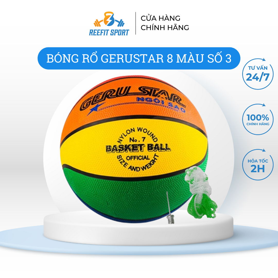 Quả bóng rổ cao su Gerustar số 3