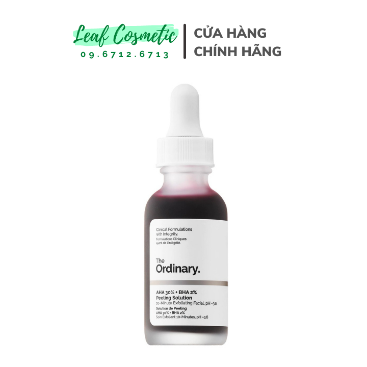 Thanh tẩy da aha 30% + bha 2% peeling solution - the ordinary