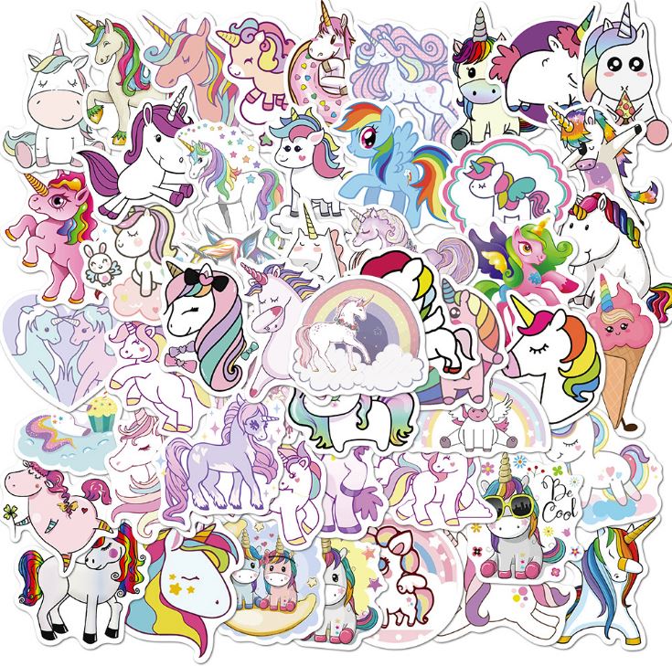 [HCM]Sticker NGỰA PONY nhựa PVC không thấm nước dán nón bảo hiểm laptop điện thoại Vali xe Cực COOL #147