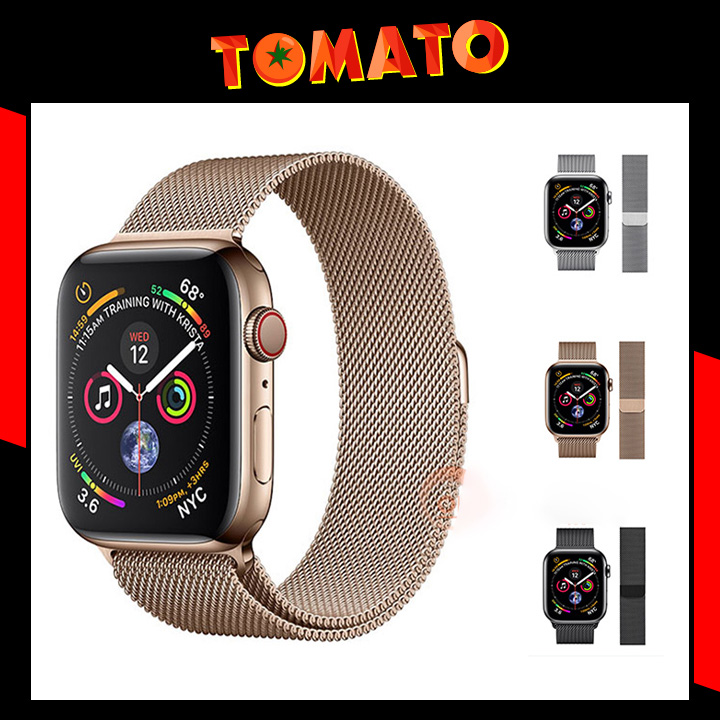 Dây Apple Watch Milanese Loop 38/40/42/44mm - Dây Nam Châm Bằng Thép Không Gỉ Cho Series 1 2 3 4 5