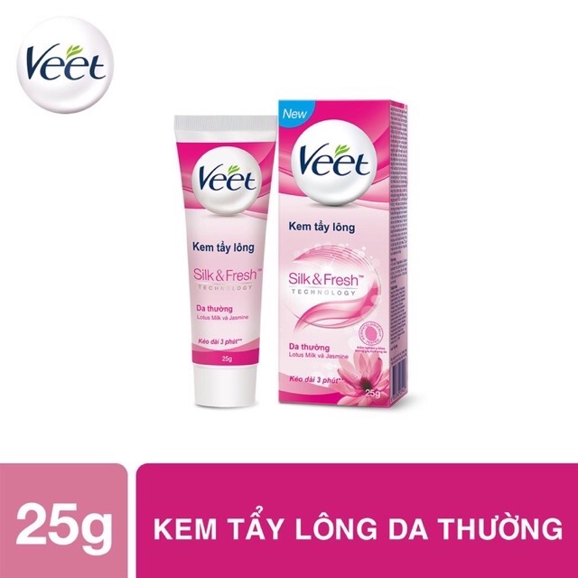 Kem tẩy lông da thường Veet 25G chính hãng