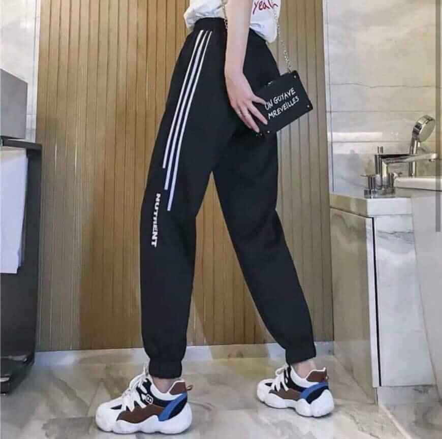[HCM]Quần Jogger Thể Thao Nam Nữ Phối 3 Sọc Mặc Nhà Dao Phố Thể Thao Cực Đẹp Năng Động- Anna Shop