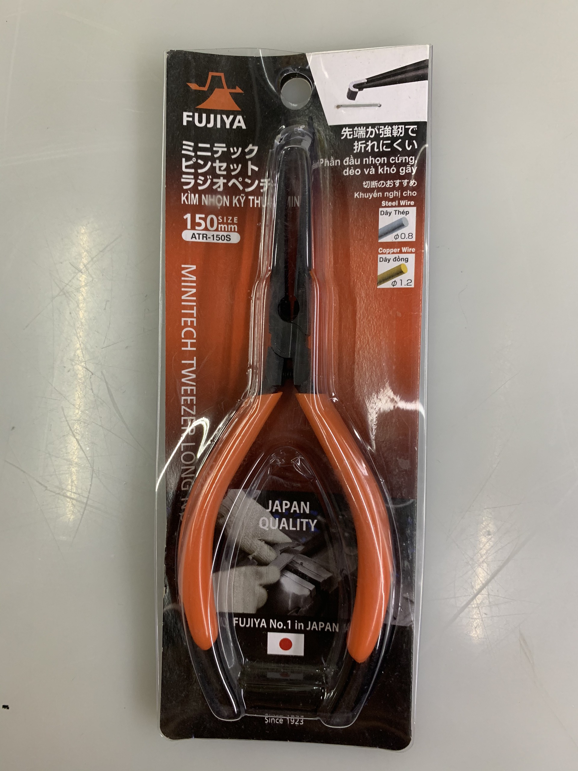 Kìm nhọn kỹ thuật mini fujiya atr-150s 6”/150mm - chính hãng - nhật bản