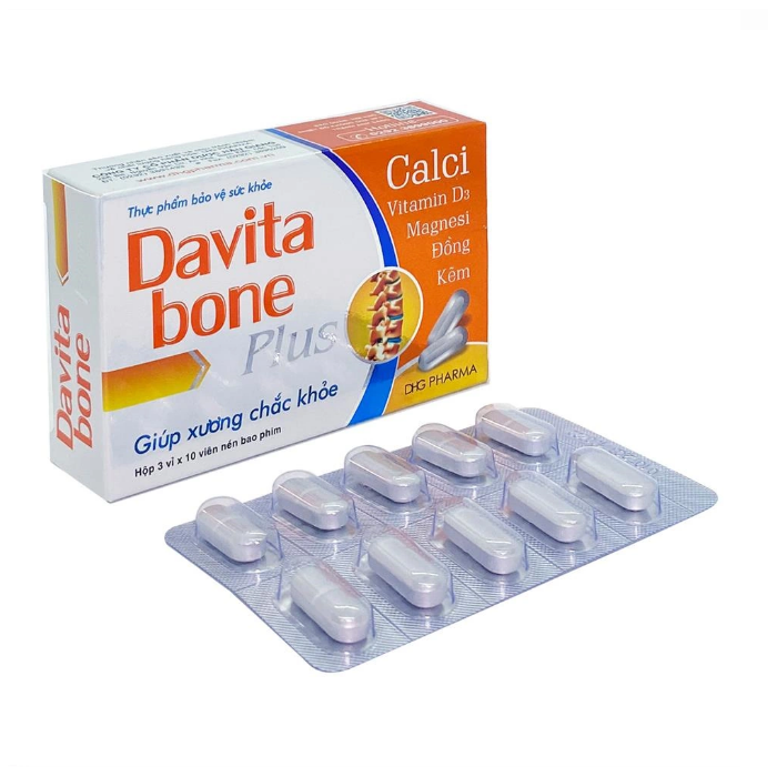 DAVITA BONE PLUS - Bổ sung calci và khoán chất H30V