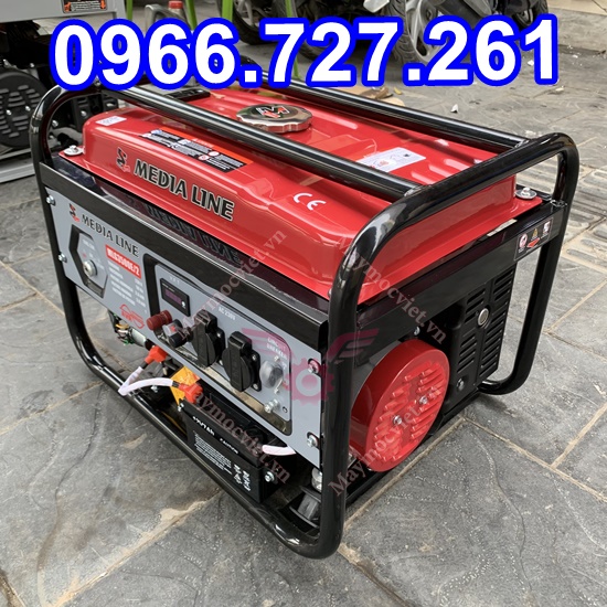Máy phát điện đề nổ 3kw chạy xăng Media Line MLG3500E/2