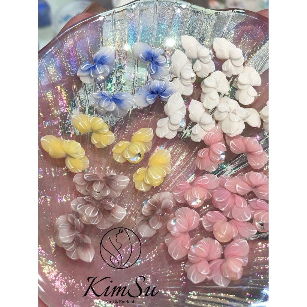 Phụ kiện nail- hoa bột- cúc dài 03