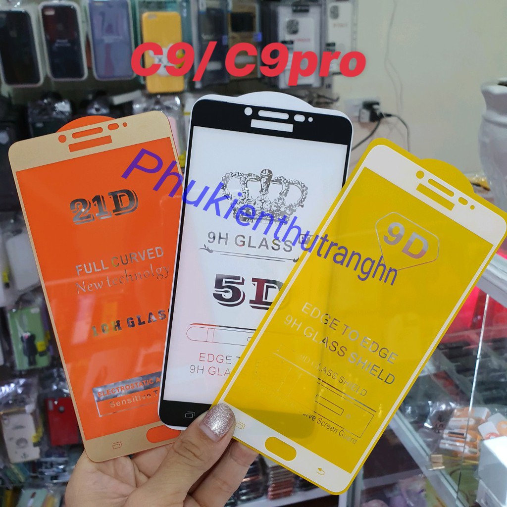 Kính cường lực full màn full keo samsung c9 / c9pro