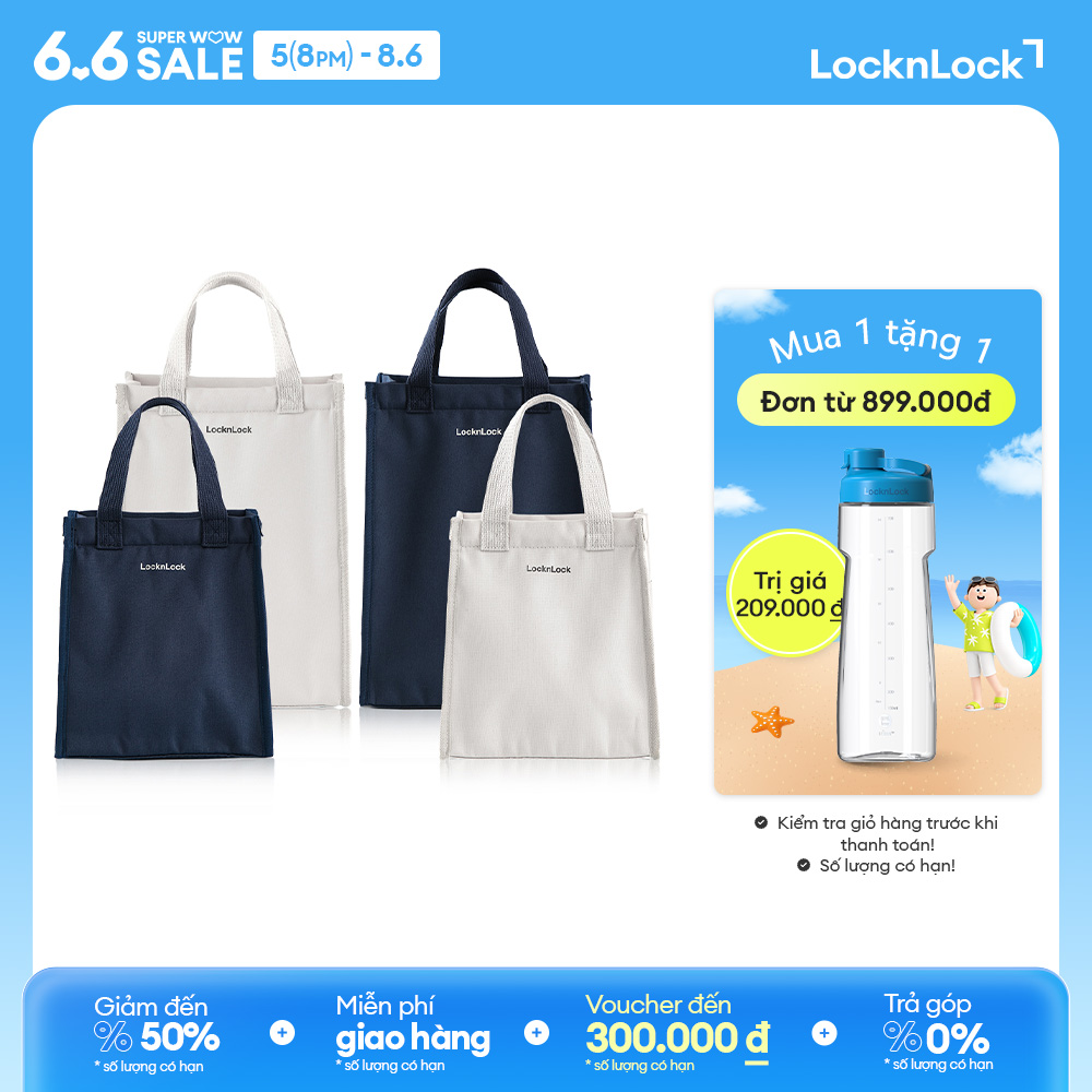 Túi cách nhiệt đựng bộ hộp cơm LockLock Daily Cooler HWB820 HWB821
