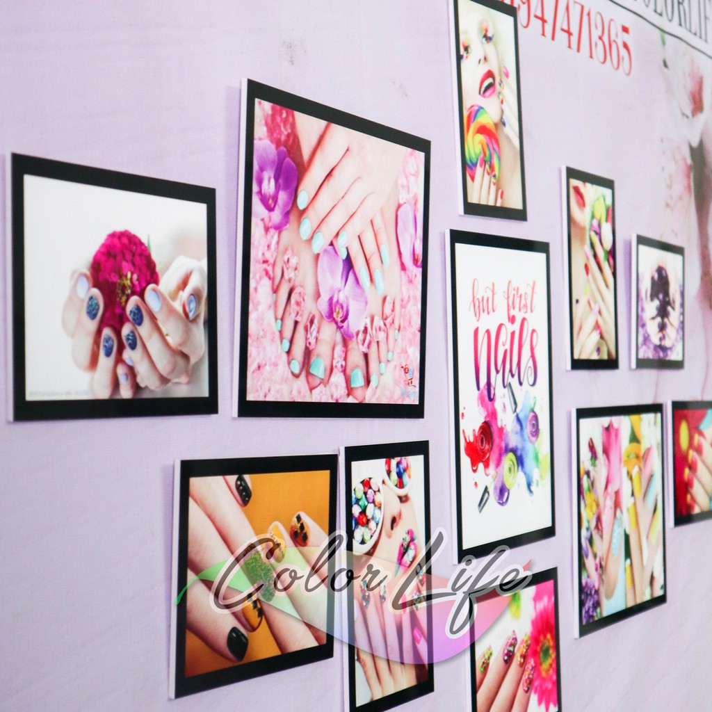 TRANH NAILS MI TRANG TRÍ TIỆM NAILS NỐI MI DÁN TƯỜNG GIÁ RẺ SIÊU ĐẸP TN01 ÁNH DƯƠNG