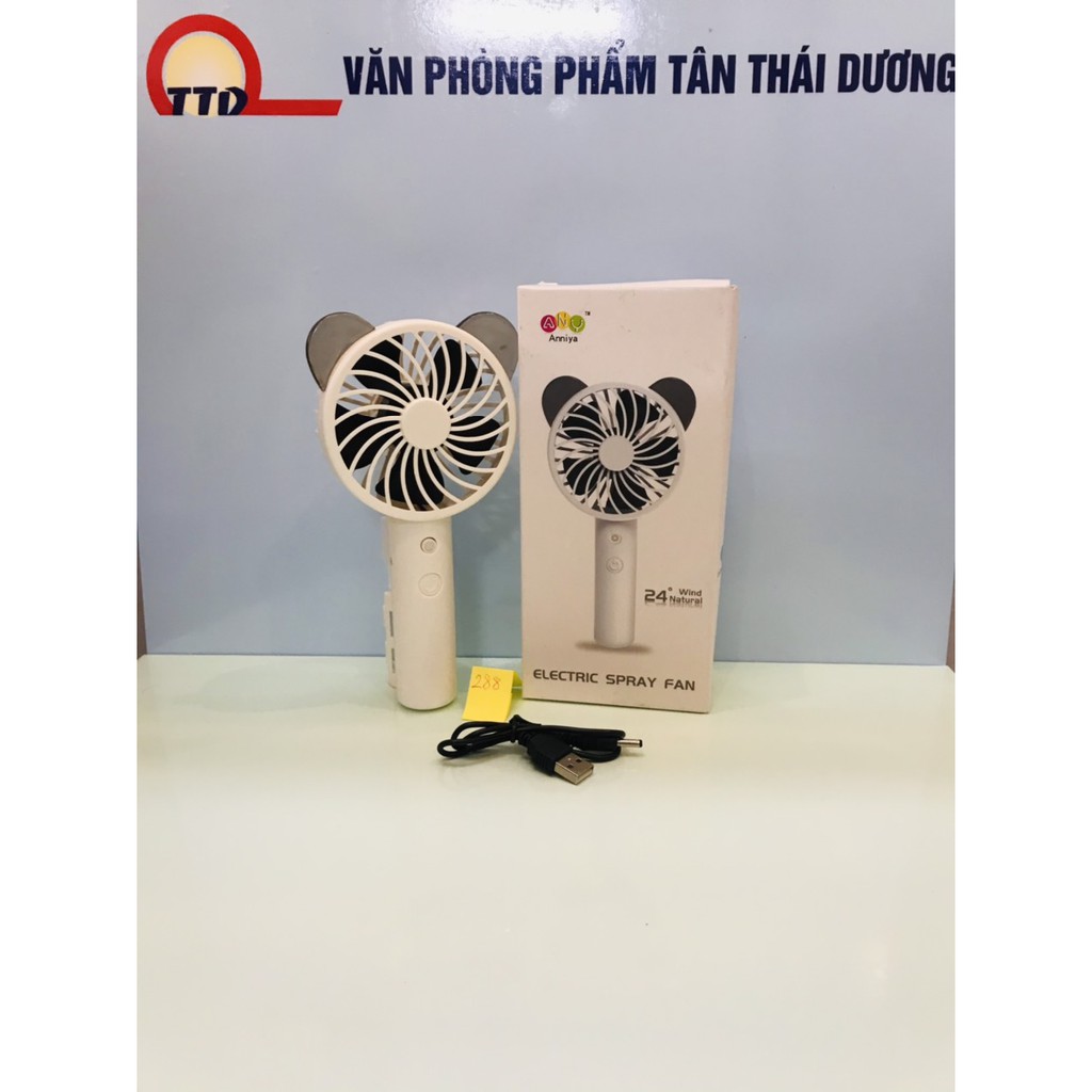 Quạt mini cầm tay, phun sương - giao màu ngẫu nhiên