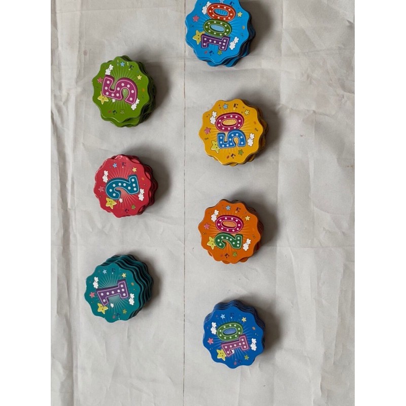 Giáo cụ dạy học - Set 20Hoa điểm tốt tính thưởng sẵn nam châm-Mẫu số 1,2,5,10,20,50,100