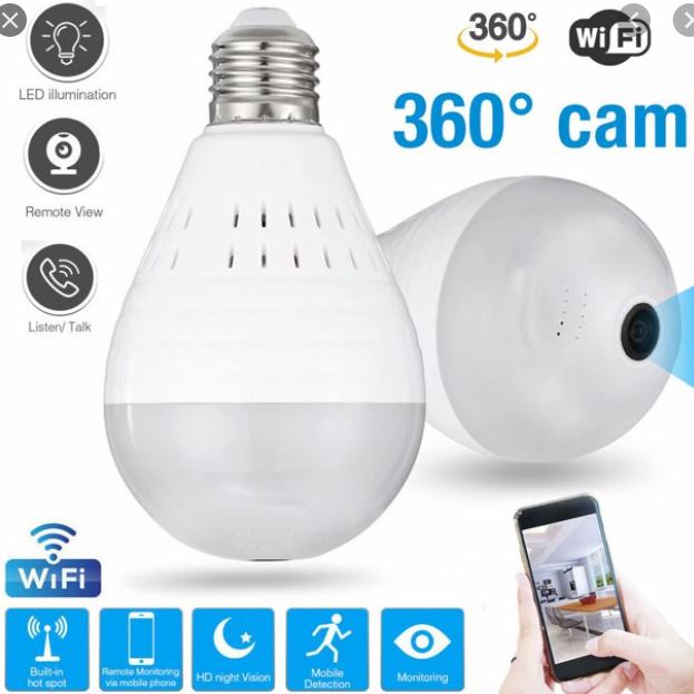 Camera vr cloud wifi toàn cảnh bóng đèn 360 eye s camera ip an ninh ẩn-sku-cma-va