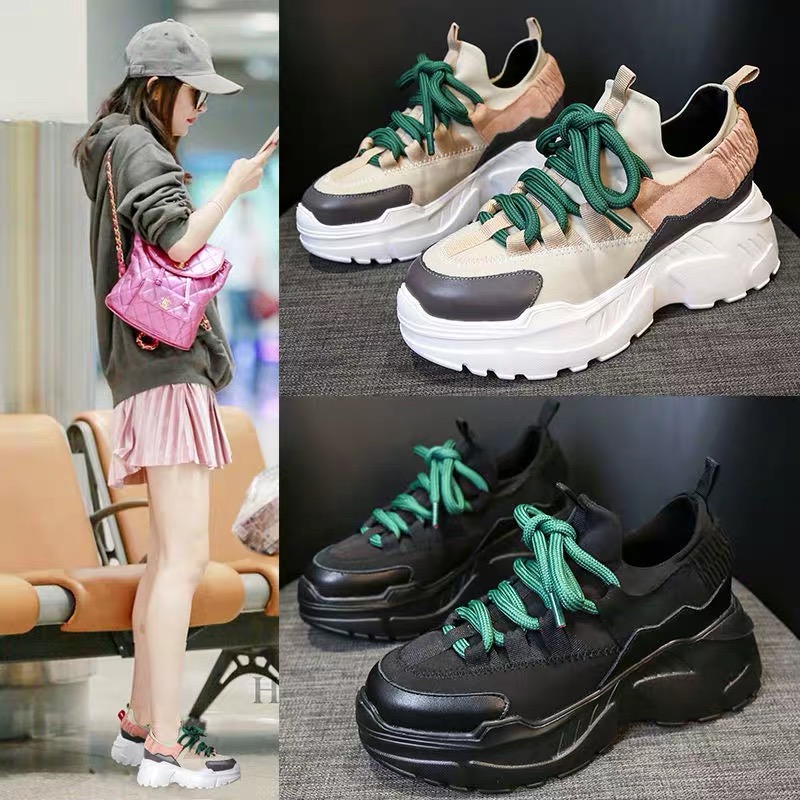 Giầy nữ Thể Thao Sneaker Dây To Chun Sau Thời Trang Trẻ