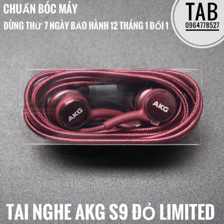 Tai Nghe AKG S9 Màu Đỏ Theo Máy